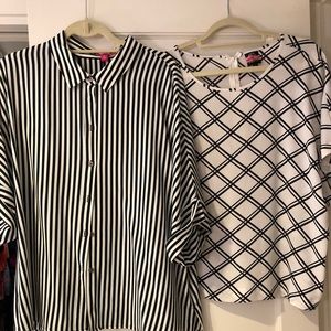 Black & White Shirts - $10 each or both for $15